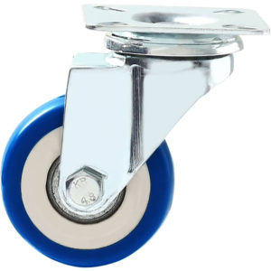 2 inch Blue PU Swivel Caster No Brake