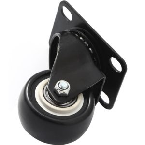 2 inch All Black PU Swivel Caster No Brake