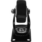 3 inch All Black PU Swivel Caster No Brake