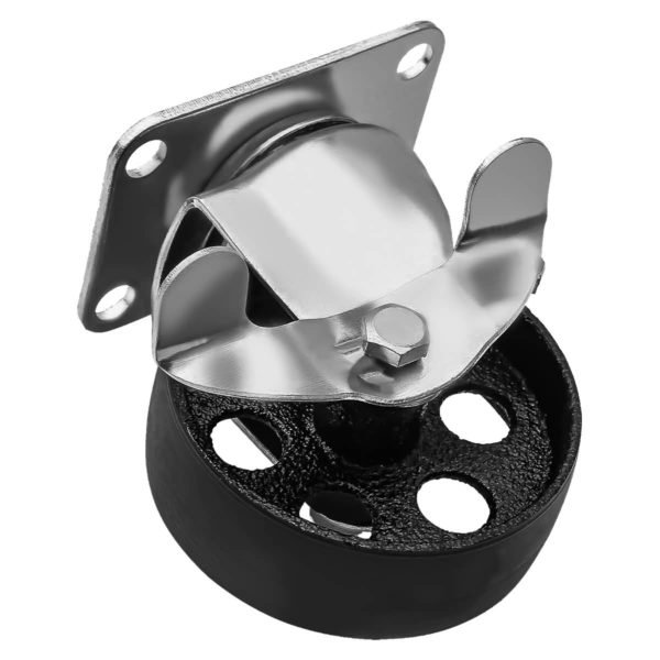 3 inch Metal Swivel Caster (Black Wheel) With Brake
