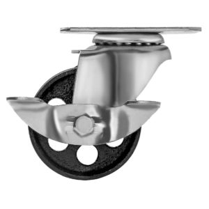 3.5 inch Metal Swivel Caster (Black Wheel) With Brake