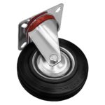 5 Inch Rubber Swivel Caster Wheel No Brake