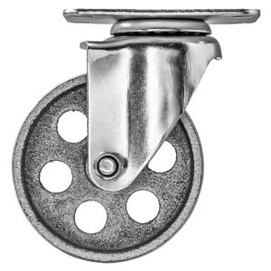 3.5 Inch All Grey Metal Swivel Wheel No Brake