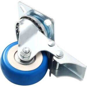 2 inch Blue PU Swivel Caster With Brake