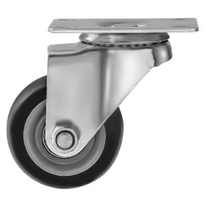 3 inch Black PU Swivel Caster No Brake