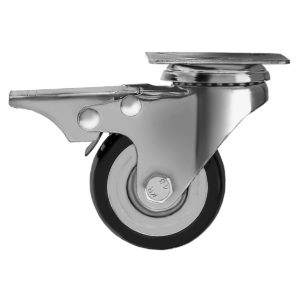 2 inch Black PU Swivel Caster With Brake