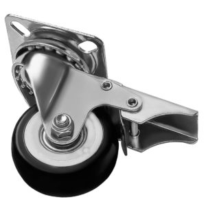 2 inch Black PU Swivel Caster With Brake