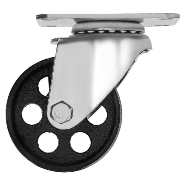 3 inch Metal Swivel Caster (Black Wheel) No Brake