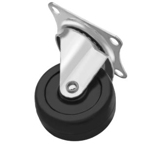 2 Inch Hard Rubber Base Swivel Caster Wheels No Brake