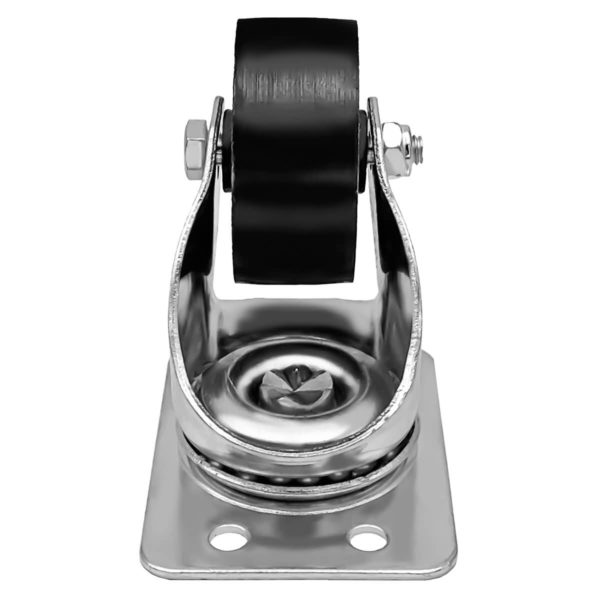 2 inch Metal Swivel Caster (Black Wheel) No brake