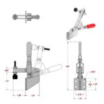 101B Vertical Toggle Clamps 220LB Antislip Grip Quick Release Hand Tool