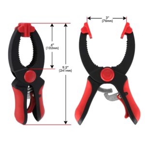 3" Jaw Opening and 9.5" Long Heavy Duty Adjustable Ratchet Clamps