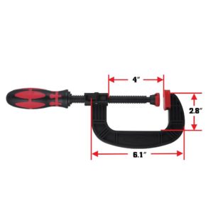 6.1 Inch One Handed Heavy Duty C Clamps