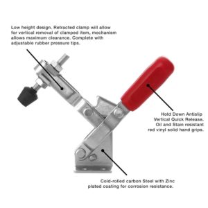 101D Vertical Toggle Clamps 400LB Steel Quick Release Hand Tool