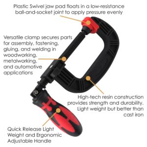 6.1 Inch One Handed Heavy Duty C Clamps