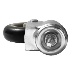 5 inch Black PU Swivel Stem Caster No Brake