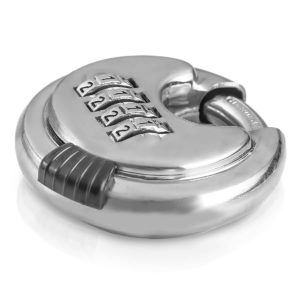 Combination 4 Digit DISC PADLOCK Heavy Duty Stainless Steel Lock