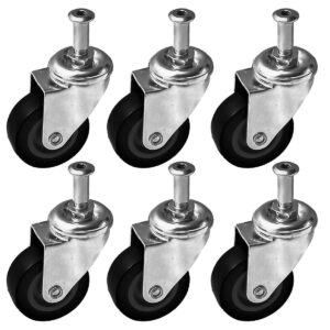 6 Pack 2 inch Black Creeper Caster - Image 1