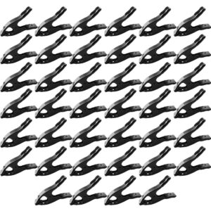 40 Pack 2 Inch All Black Metal Spring Clamp - Image 1