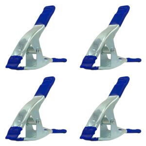 4 Pack 9 Inch Blue Tip Metal Spring Clamp - Image 1