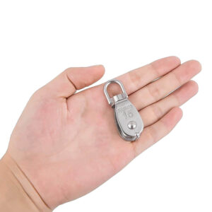 1 Piece M15 Single Pulley Block Wire Rope Hanging Wire Towing Wheel - 304 Stainless Steel Lock - Image 4