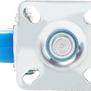 50 Pack Caster Swivel Plate On Blue Polyurethane Wheels (2" no brake) - Image 6